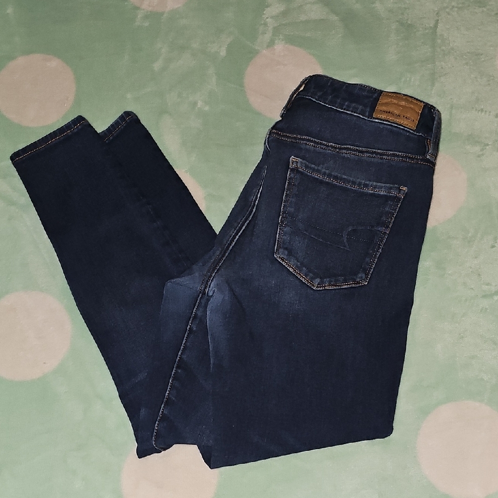 American Eagle Outfitters Dark Blue Skinny Jeans